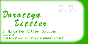 dorottya dittler business card